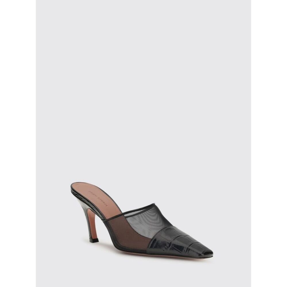 Amina Muaddi Shoes Woman Black - Picture 2 of 3